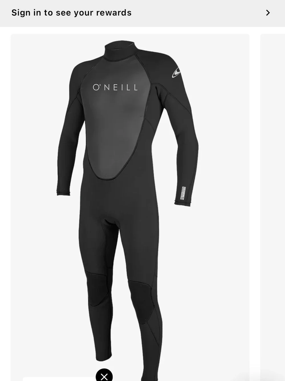 O'Neill Men's Long Sleeve 3/2 Wetsuit - Black